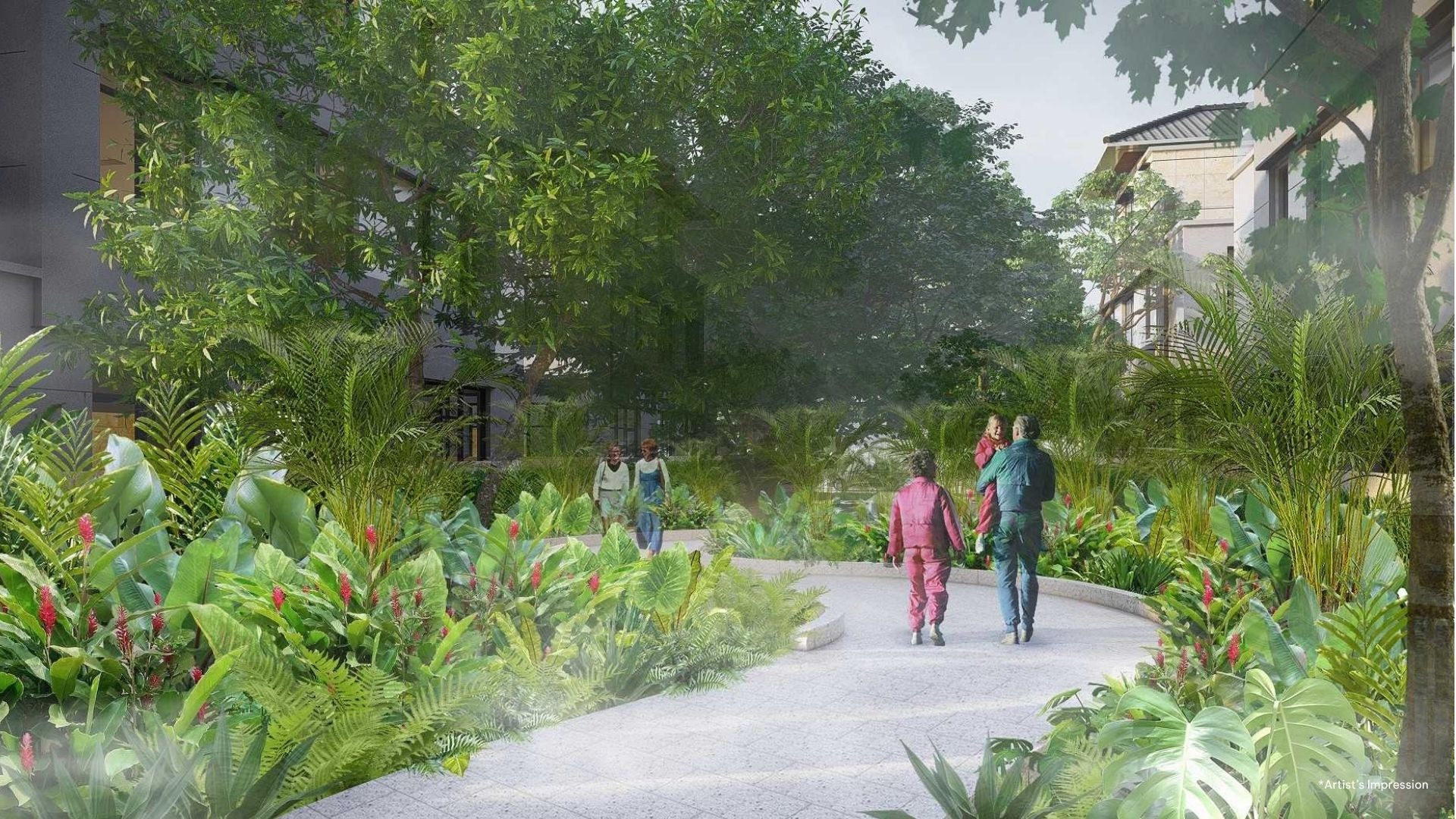 Tiện ích hồ bơi và không gian nghỉ dưỡng tại Gladia Heights