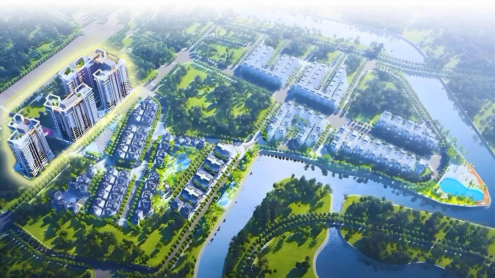 Phối cảnh căn hộ Gladia Heights Khang Điền