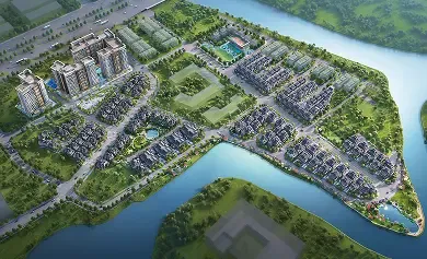 Không gian phòng khách căn hộ Gladia Heights khoáng đạt và ngập tràn ánh sáng