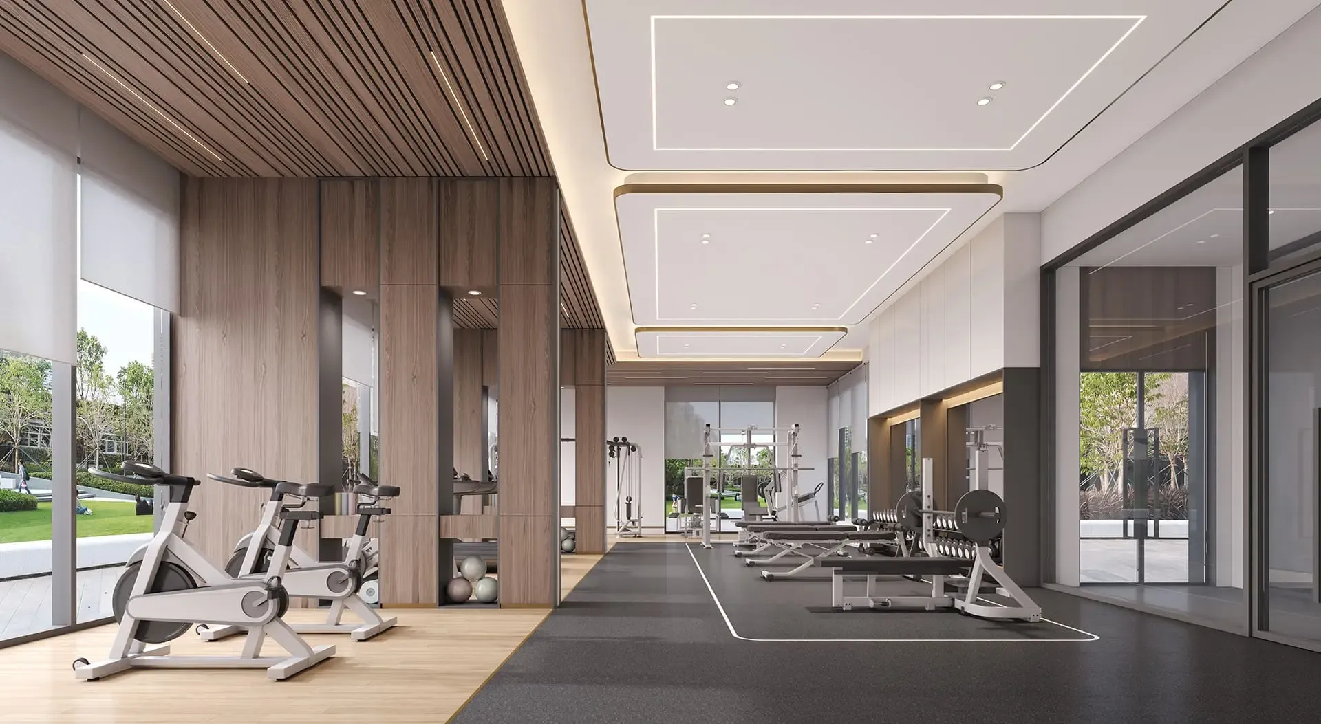 Phòng gym trong clubhouse Gladia Heights