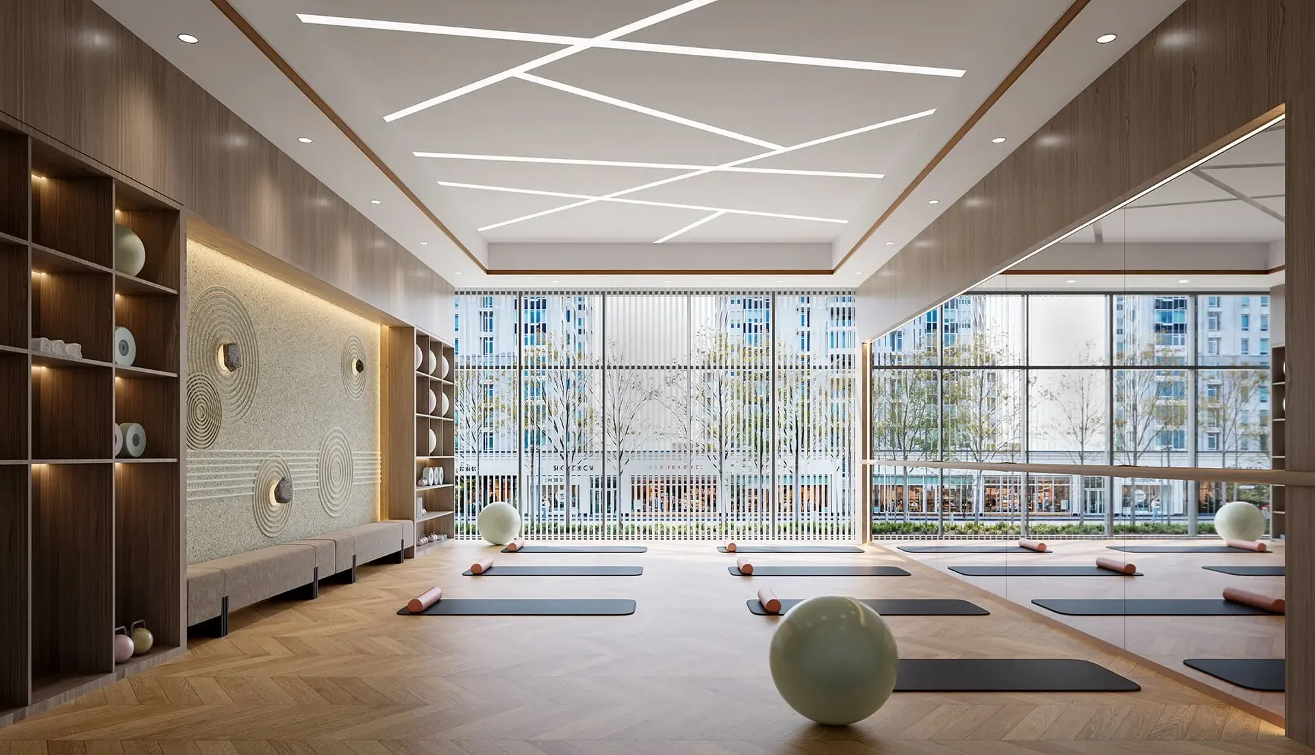Phòng yoga clubhouse Gladia Heights