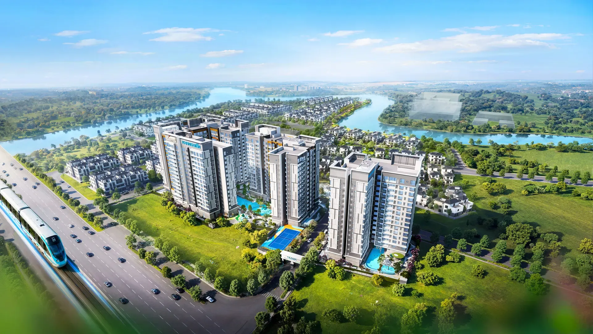Phối cảnh Gladia Heights Future First thuộc Gladia by The Waters