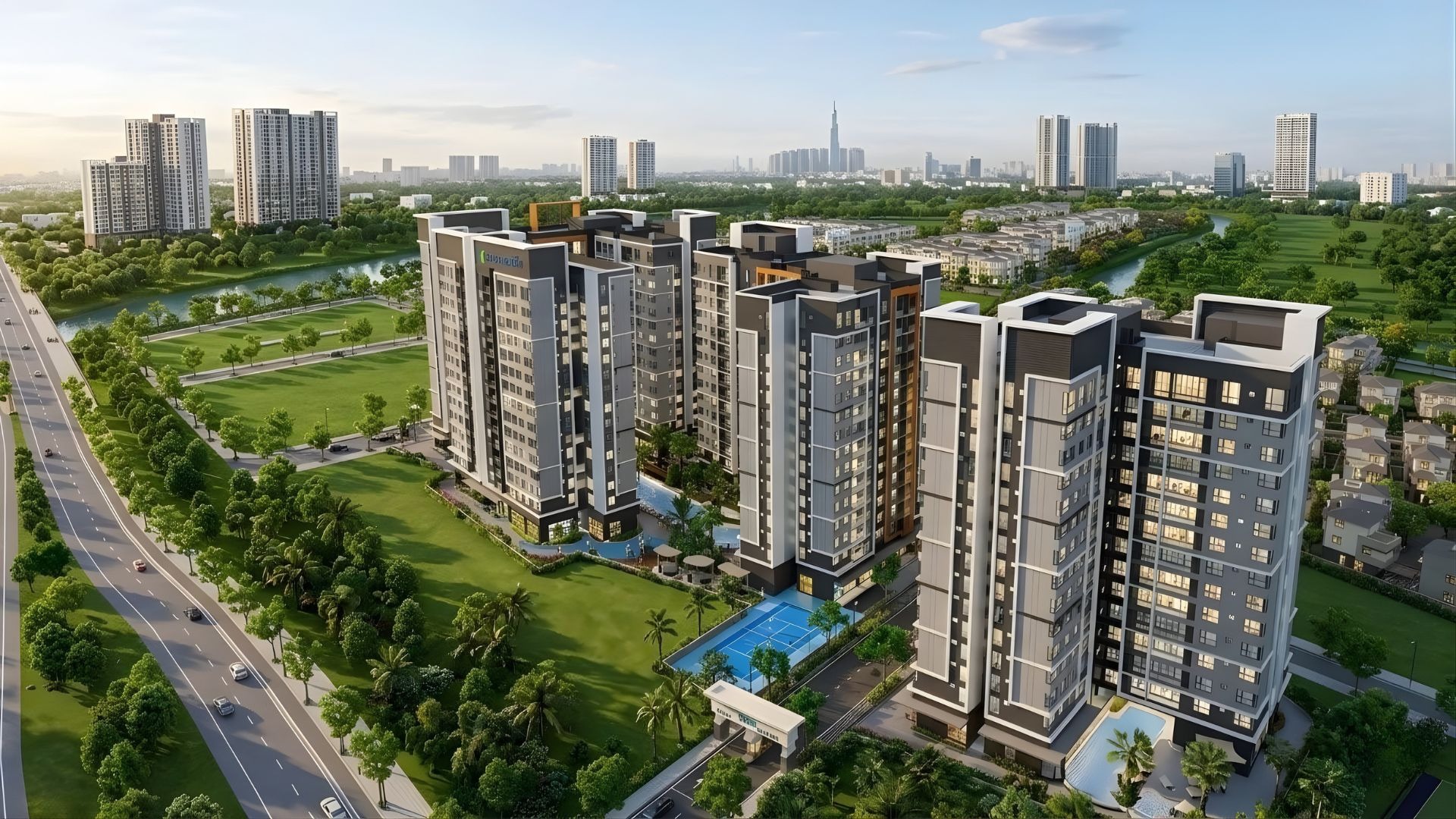 Tổng thể căn hộ Gladia Heights