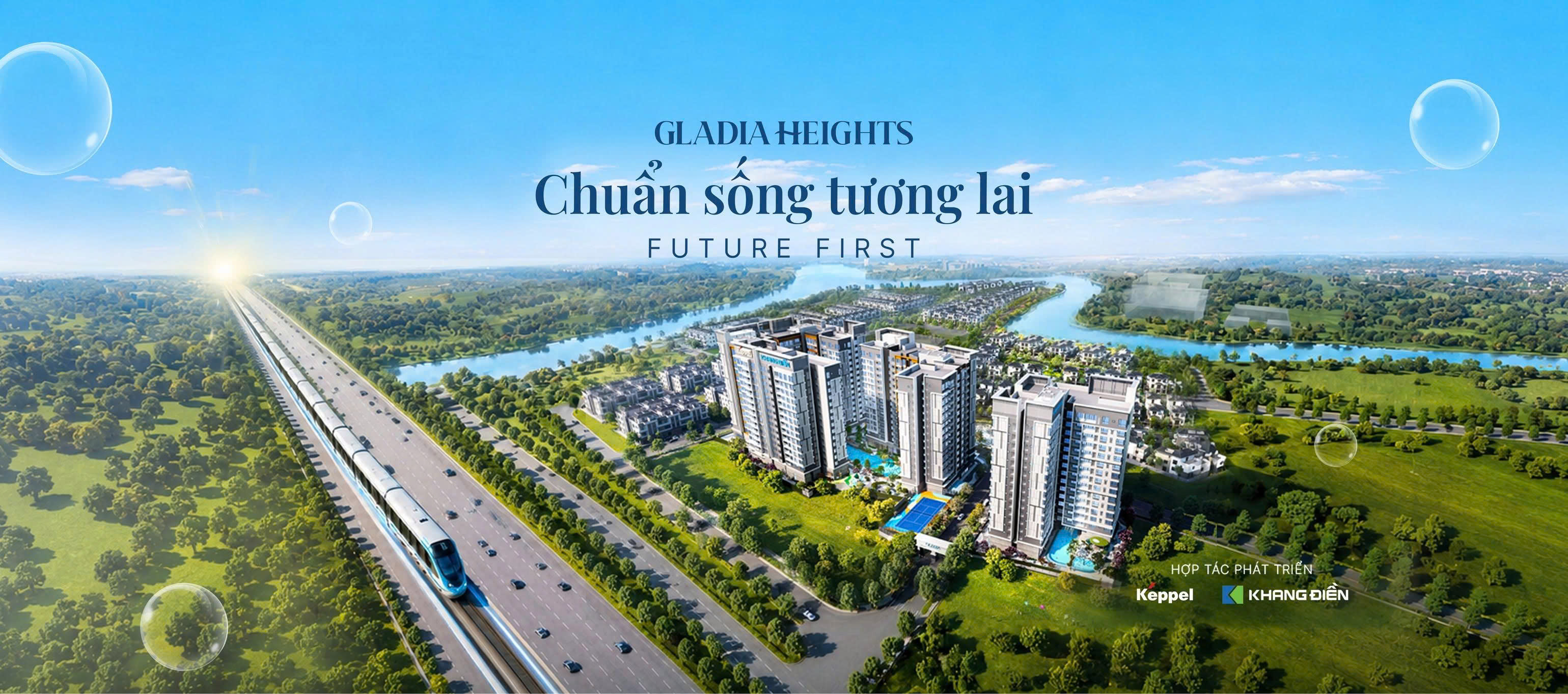 Phối cảnh chính thức Gladia Heights thuộc Gladia by The Waters
